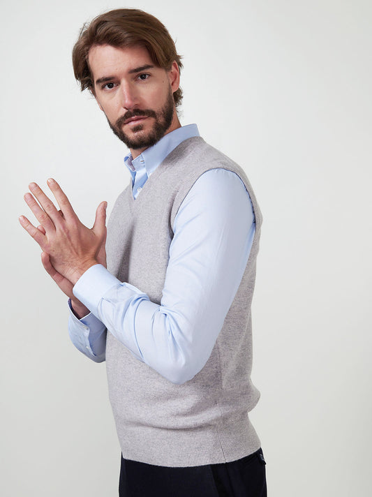 Gilet in cashmere - Gilet in cashmere alt - 002