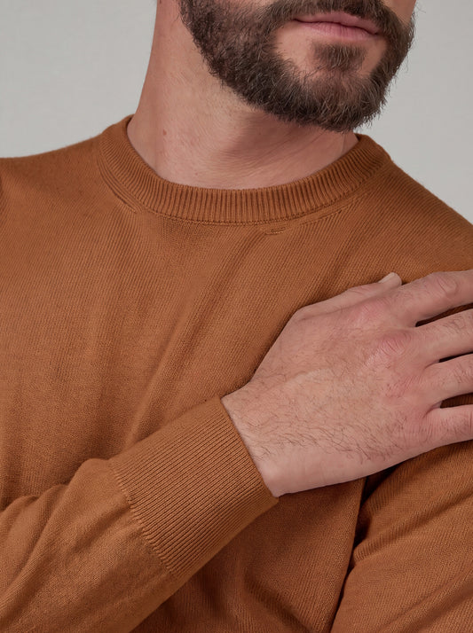 Maglia girocollo in cashmere - Maglia girocollo in cashmere alt - 002