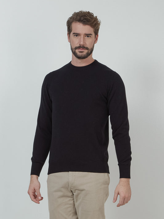 Maglia girocollo in cashmere nero 55k072_rcapi_096096