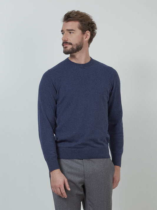 Men's crewneck cashmere sweater ombra mel 55k072_rcapi_a50a50