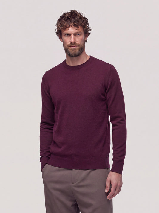 Men's crewneck cashmere sweater shiraz 55k072_rcapi_342shi