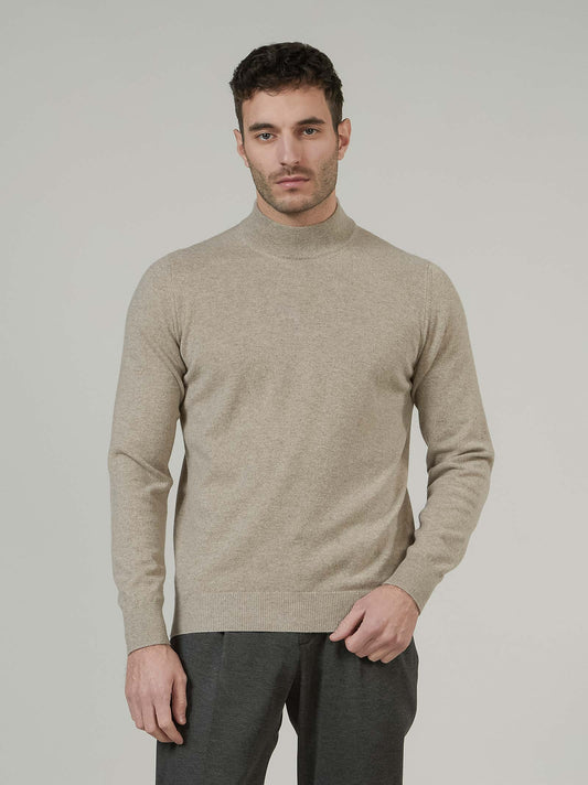 Maglia lupetto in cashmere avena 55k074_rcapi_j16j16