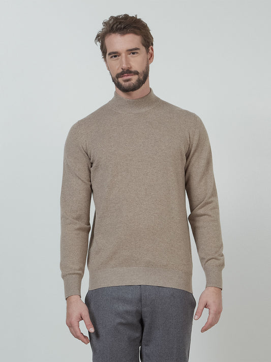 Maglia lupetto in cashmere brown 55k074_rcapi_bro009
