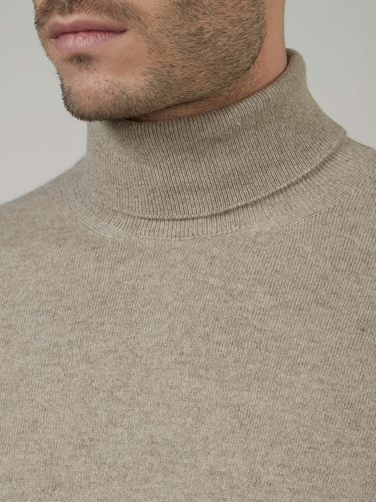 Maglia a collo alto in cashmere - Maglia a collo alto in cashmere alt - 002