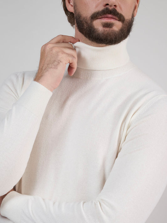 Maglia a collo alto in cashmere - Maglia a collo alto in cashmere alt - 002