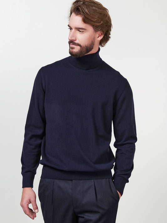 Maglia a collo alto in cashmere notte 55k075_rcapi_064064