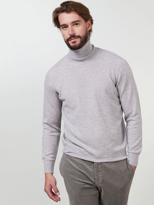 Maglia a collo alto in cashmere perla 55k075_rcapi_160083