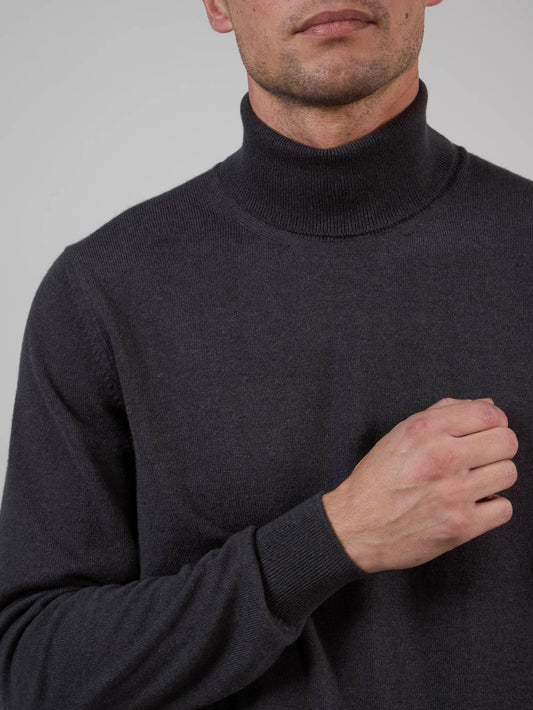 Maglia a collo alto in cashmere - Maglia a collo alto in cashmere alt - 002