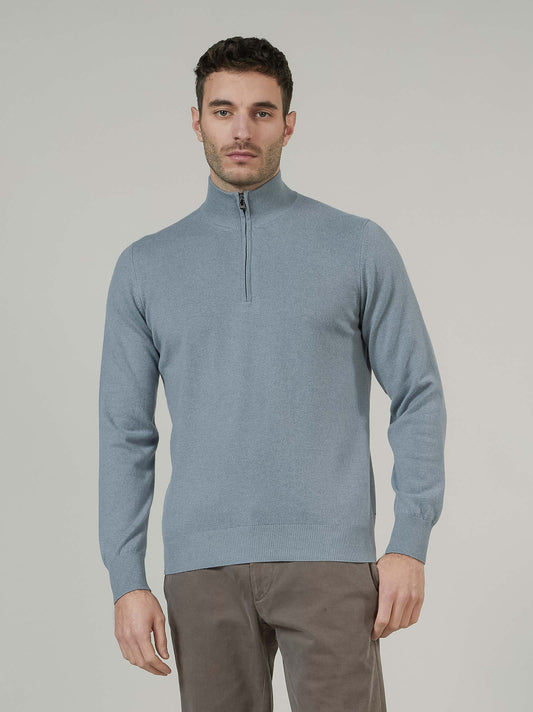 Lupetto collo zip in cashmere rain 55k076_rcapi_i30i30