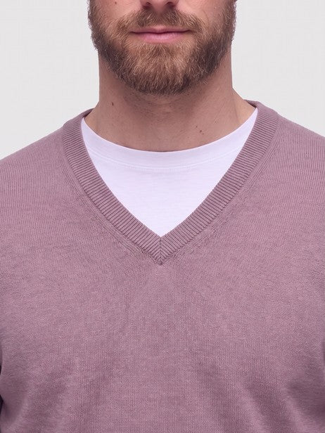 Maglia scollo a V in cashmere - Maglia scollo a V in cashmere alt - 002