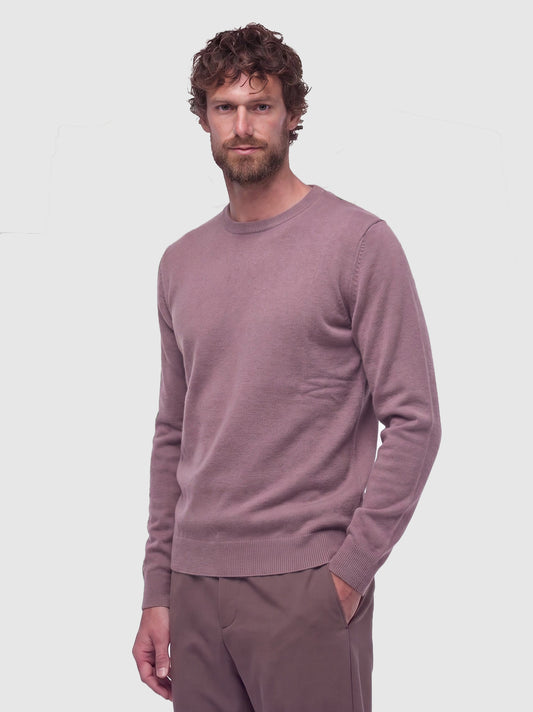 Maglia girocollo in cashmere malva 55k072_rcapi_844844