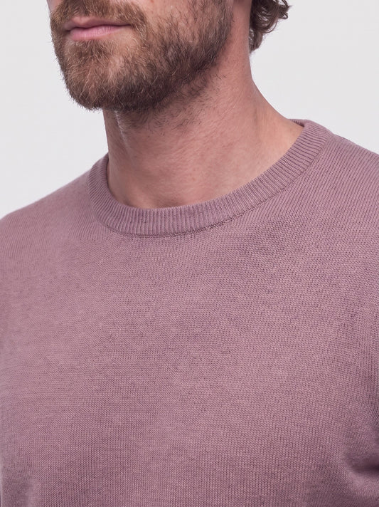 Maglia girocollo in cashmere - Maglia girocollo in cashmere alt - 002