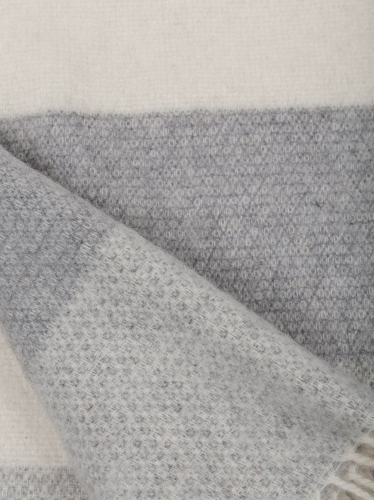 Plaid in Puro Cashmere con Frange grigio cop038_rcapi_002436 77180555592006