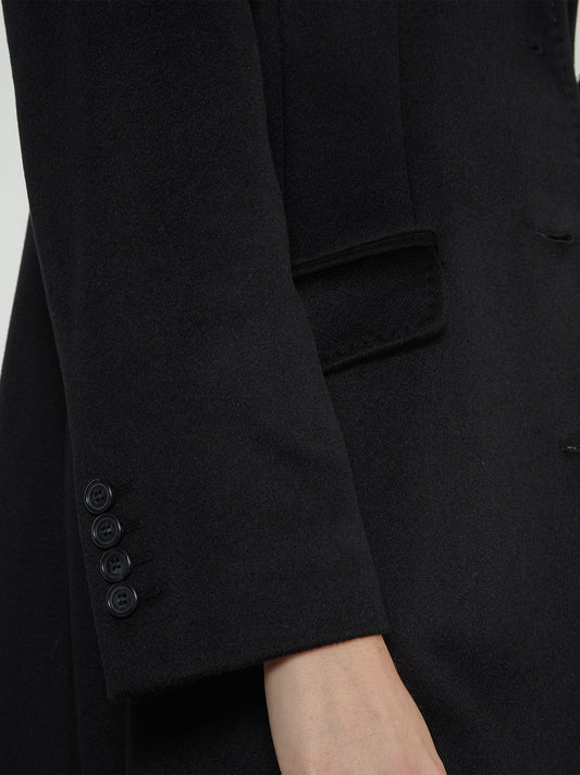Cappotto in cashmere con collo reverse - Cappotto in cashmere con collo reverse alt - 002