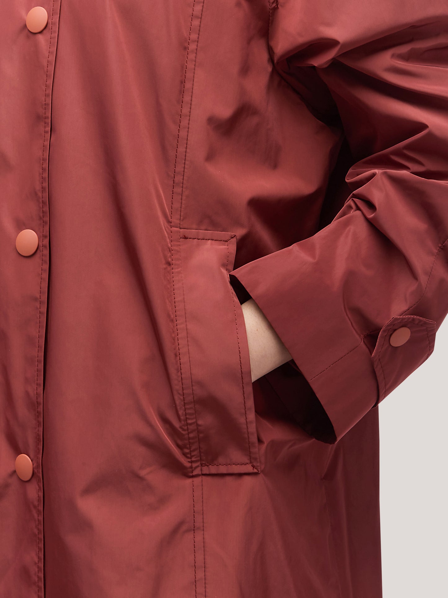 Women's trench coat with polo collar and side pockets rame cpa078_f2517a_ra0001 68145582801222