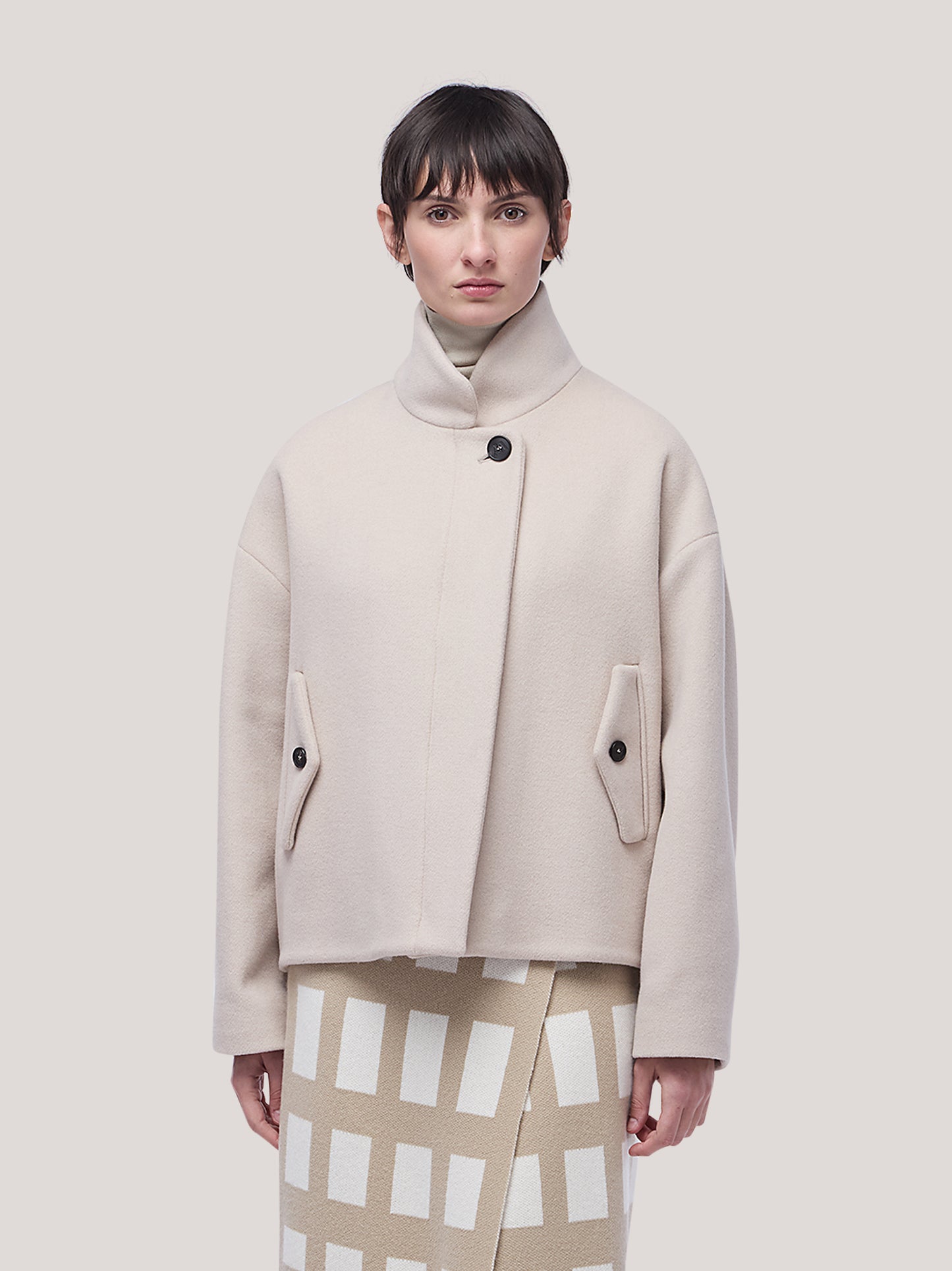Wool-cashmere egg-shape cocoon coat moon cpa115_t28 n_f26-28_tluna0 75933728276806