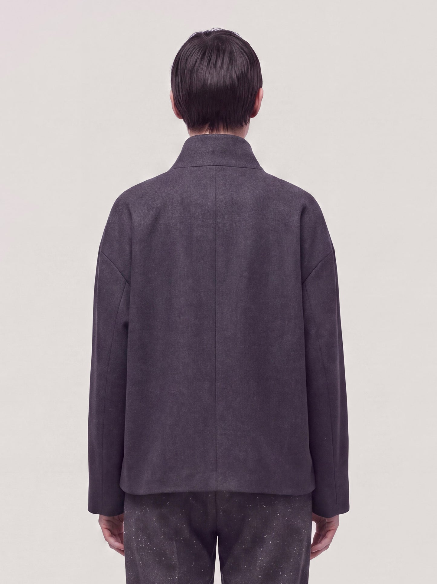 Wool-cashmere egg-shape cocoon coat anthracite cpa115_t28 n_f26-28_tantra 75936302301510