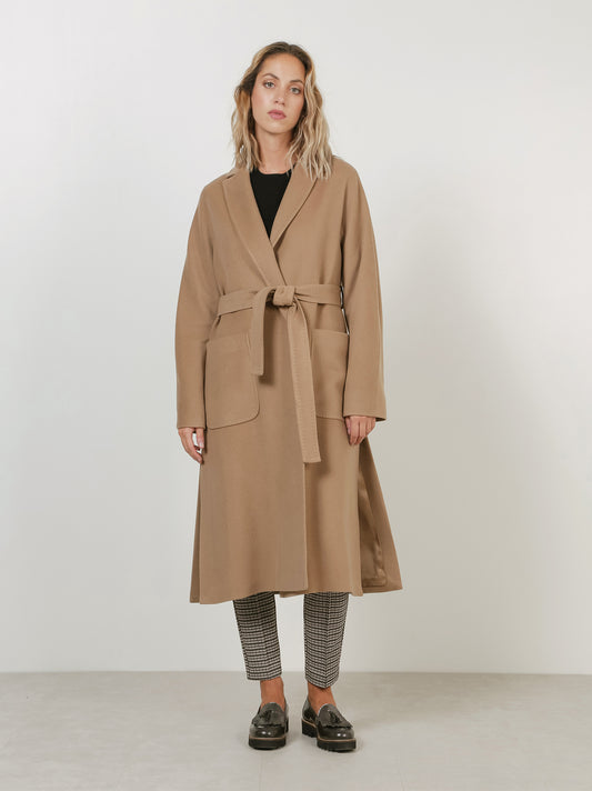 Cappotto vestaglia in cashmere cammello cpt010_rcapi_002140