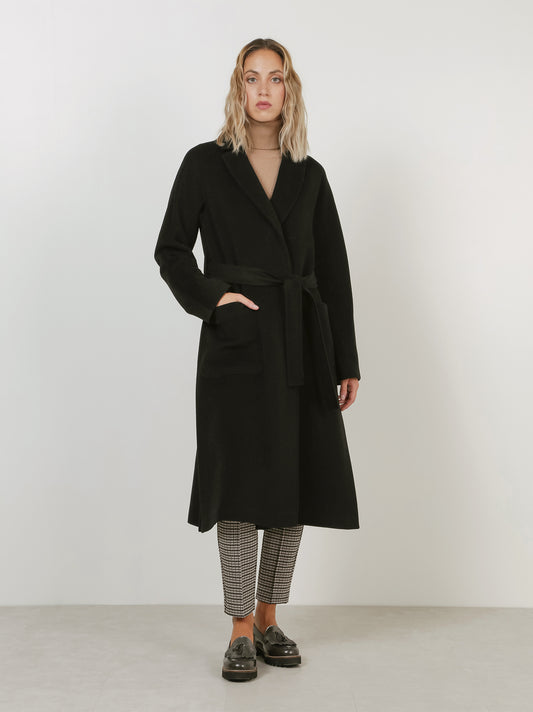 Cappotto vestaglia in cashmere nero cpt010_rcapi_002096