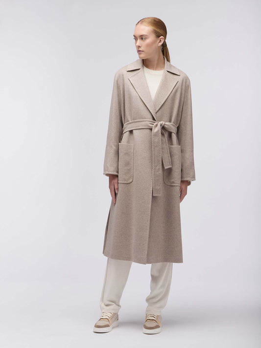 Pure cashmere wrap coat with belt oats cpt163_n_col3_tavena