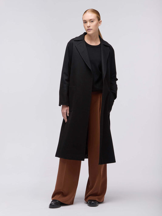 Cappotto vestaglia in cashmere nero cpt060_n_f2520a_ner005