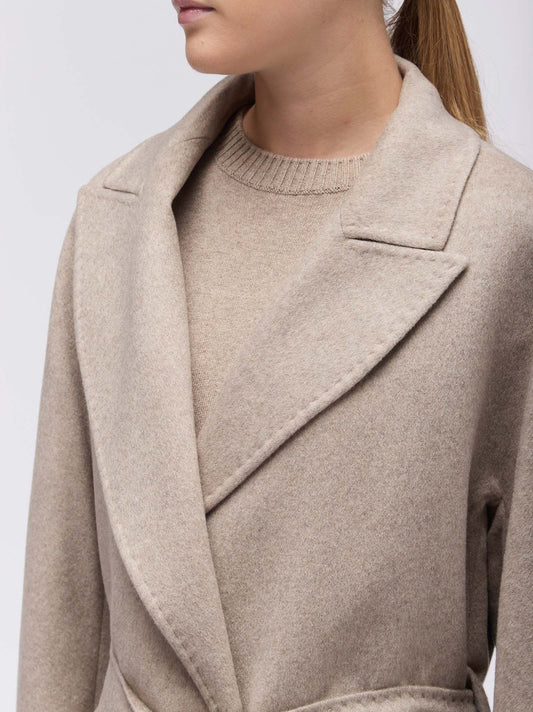 Cappotto vestaglia over in cashmere - Cappotto vestaglia over in cashmere alt - 002
