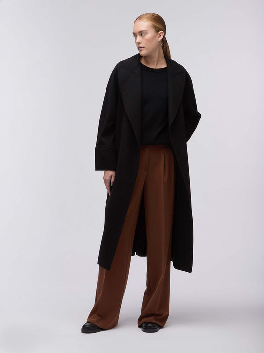 Cappotto vestaglia over in cashmere nero cpt065_n_f2520a_ner005