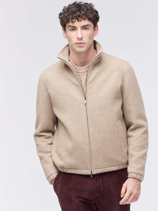 Bomber in lana cashmere beige gias99_col3_tbeige