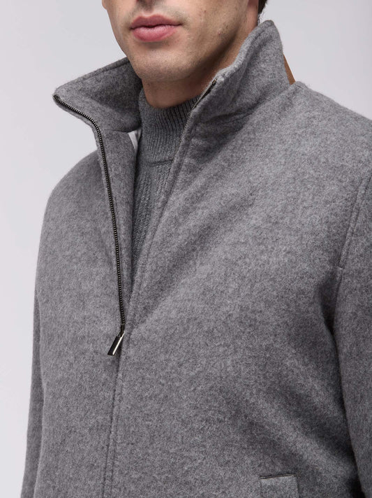 Bomber in lana cashmere - Bomber in lana cashmere alt - 002