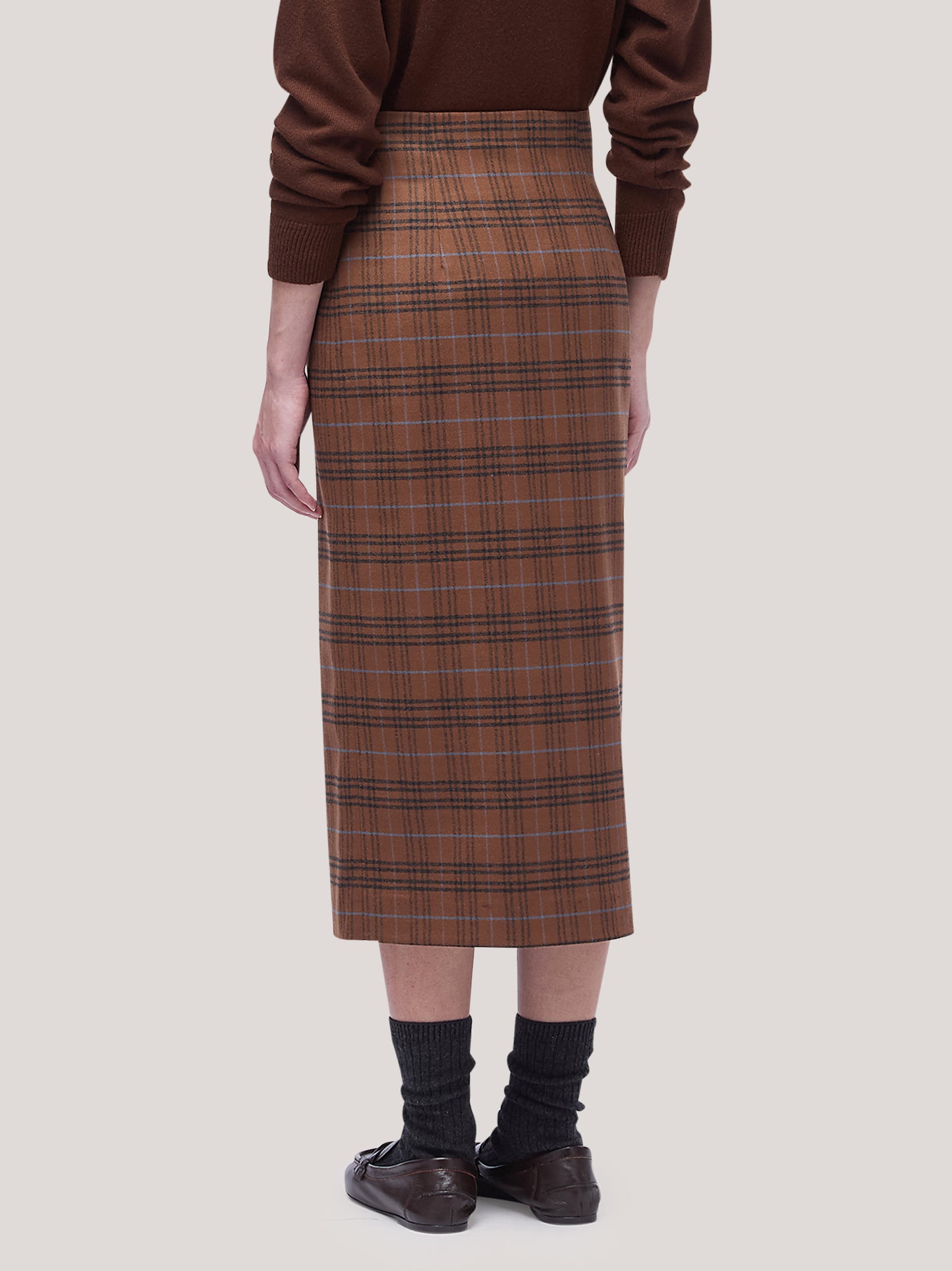 Shirt dress in Glen check flannel volcano gon077_t22_f26-22_tvulca 74820014473542