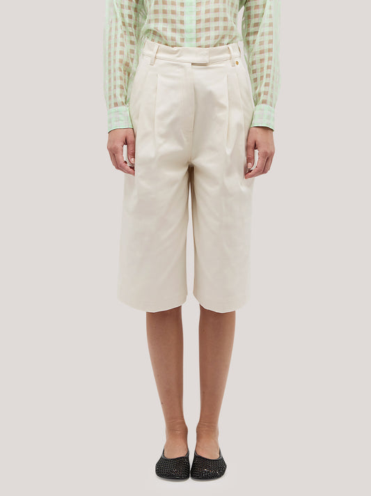 Bermuda shorts in gabardine - Bermuda shorts in gabardine alt - 002