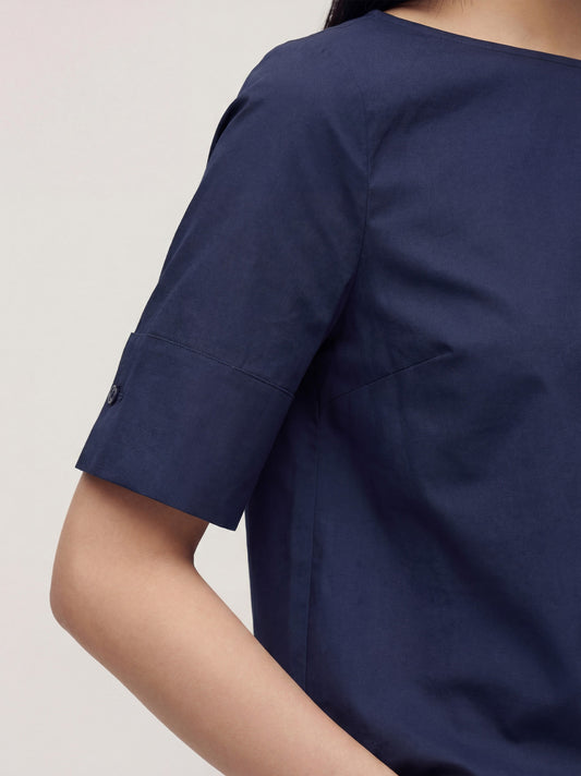 Blusa a scatola manica corta - Blusa a scatola manica corta alt - 002