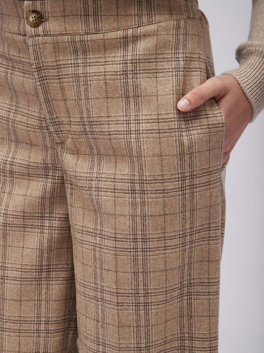 Pantalone palazzo fantasia galles - Pantalone palazzo fantasia galles alt - 002