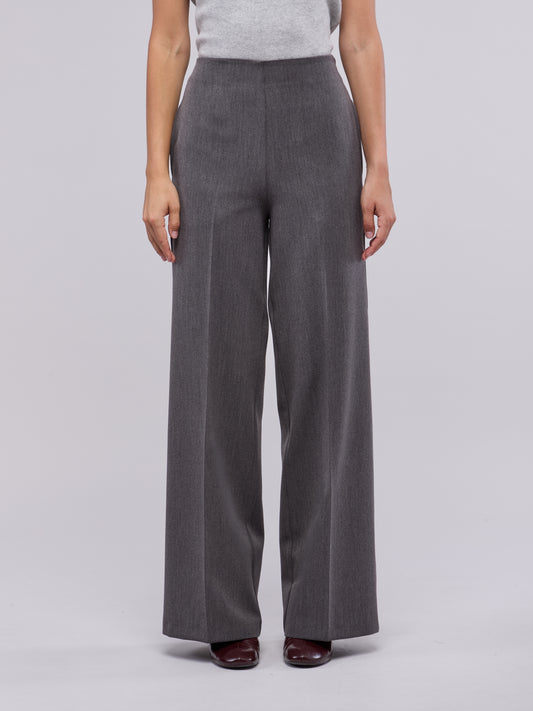 Minimalist wide-leg palazzo trousers with elastic waist acciaio pnd140_n_col3_taccia