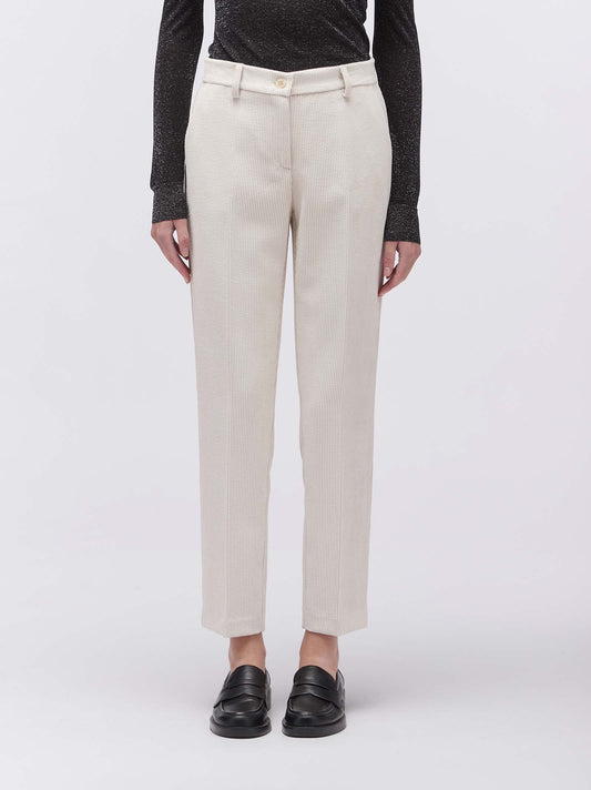 Pantalone slim fit in velluto panna png237_col3_panna