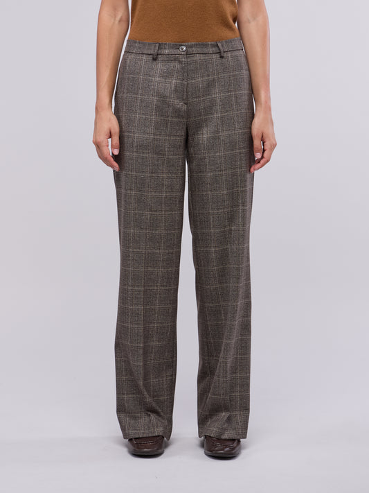 Prince of wales check palazzo trousers naturale png276_n_col3_tnatur