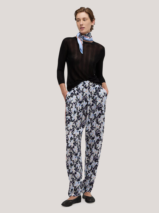 Foulard in seta fantasia orchidea, 50x50 - Foulard in seta fantasia orchidea, 50x50 alt - 002