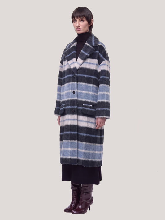 Modern fit prince of wales alpaca coat night cpa111_t32 n_f26-32_tnotte