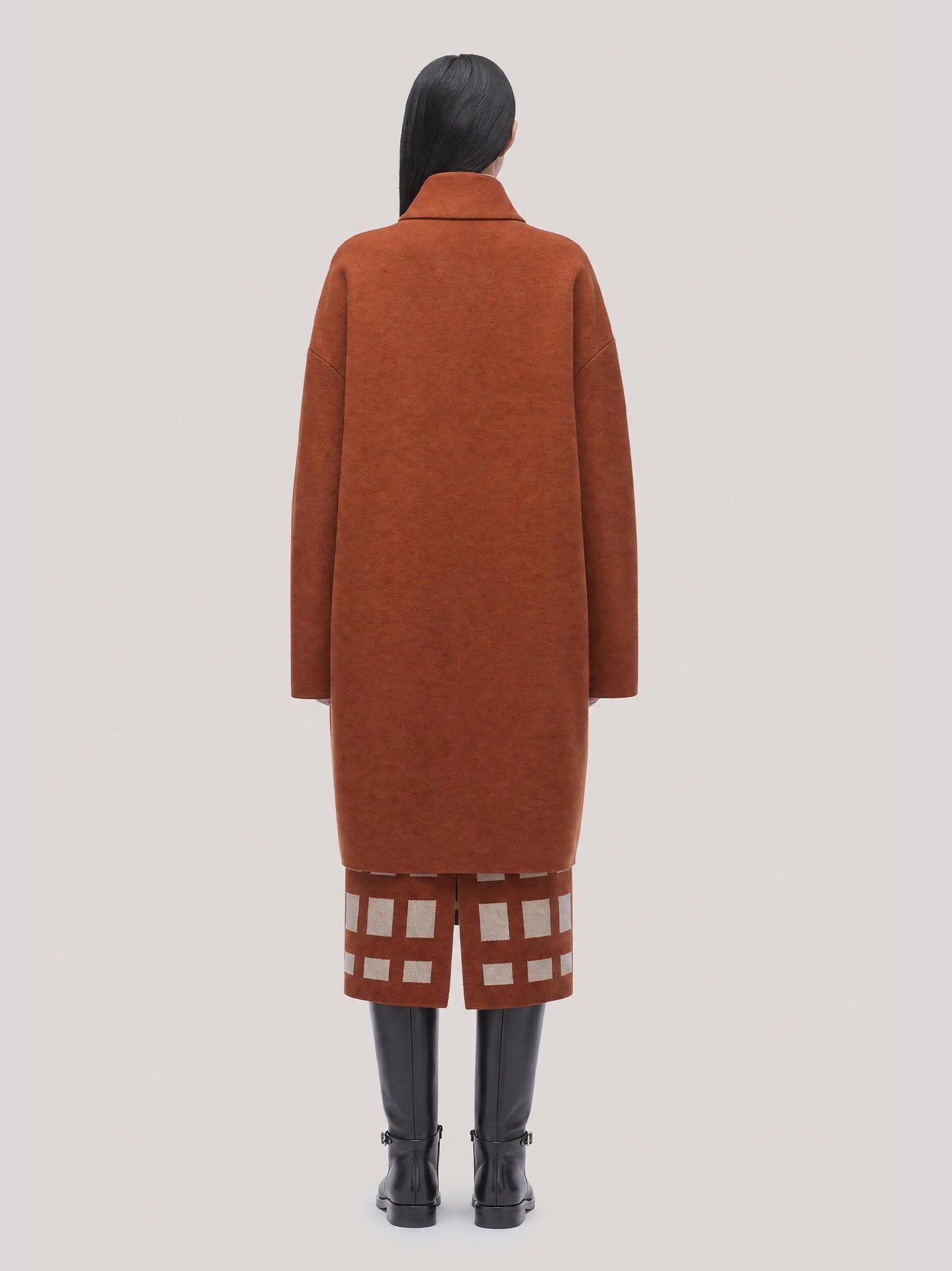 Cappotto in maglia in Punto Milano vulcano lk 260r28_fw26-7_104vul 74753385333062