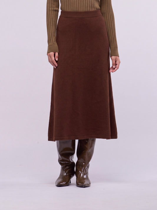 Gonna lunga in Essential cashmere - Gonna lunga in Essential cashmere alt - 002